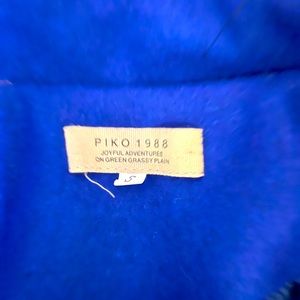 Winter flared wool blend purple button up coat